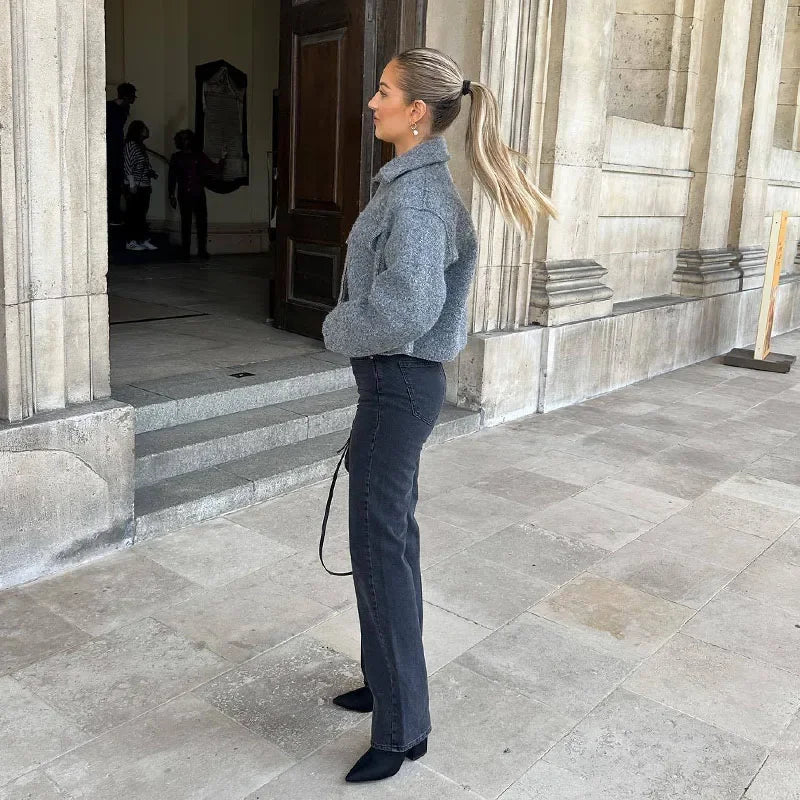 ג׳קט קצר אלגנטי לנשים ליום יום