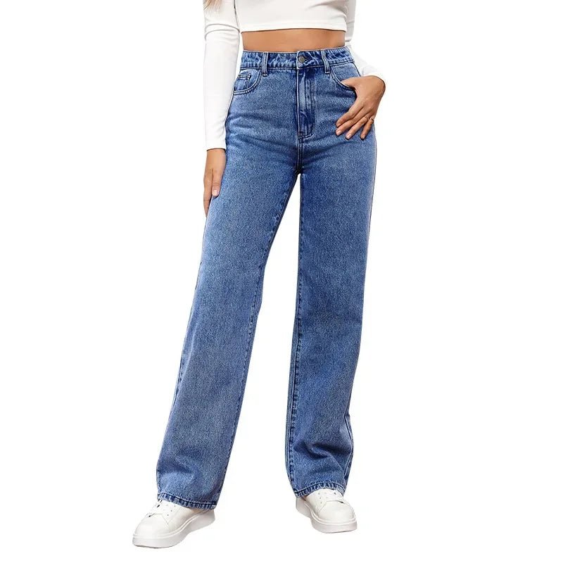 ג'ינס רחב גבוה לנשים "Casual Comfort" - Milu